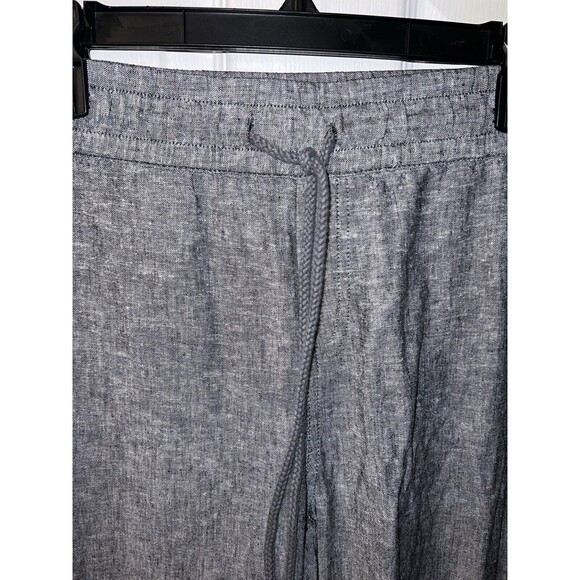 Soho Street Linen Pants Womens Sz M Viscose Pull On Drawstring Pockets Lagenlook - Picture 2 of 7